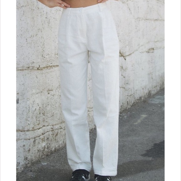 Brandy Melville Amelia Linen Pants New 